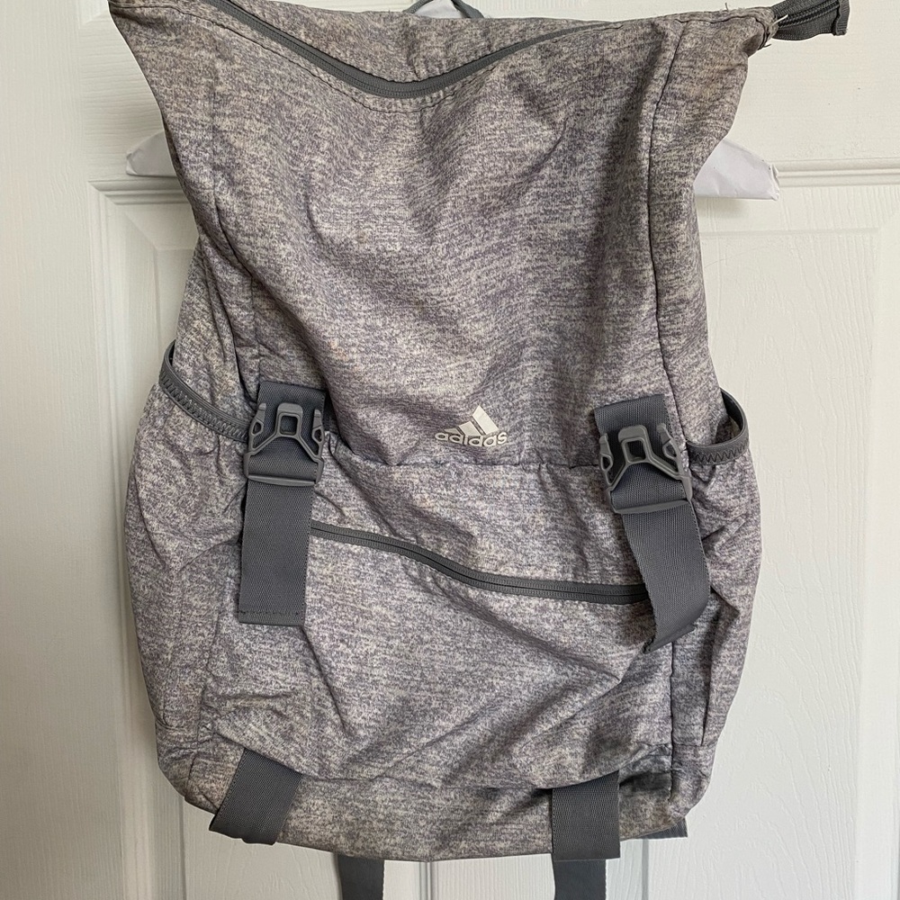 Grey Adidas Backpack. Used condition